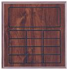 Cherry Finish Perpetual Plaque Blank - 12 Plates
