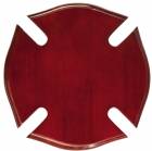 12" x 12" Rosewood Piano Finish Maltese Cross Plaque Blank