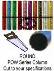 Round POW Series Trophy Column - Cut to Length