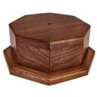Genuine Walnut Perpetual Trophy Base 4 1/4"H Made in USA