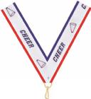7/8" x 32" Cheer Neck Ribbon with Snap Clip