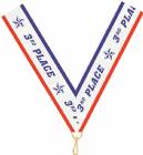 1 1/2" x 32" 3rd Place Neck Ribbon w/ Snap Clip