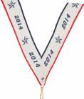 1 1/2" x 32" 2014 Neck Ribbon with Snap Clip