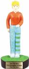 7 1/4" Female Comic Golf Trophy