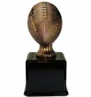 17" Antique Lifesize Football Resin Trophy Black Base