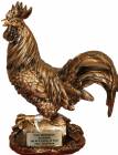 10 1/2" Fighting Cock Resin Trophy