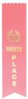 4th Place Pink Pinked Award Ribbon