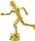 5" Female Track Gold Trophy Figure