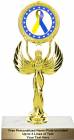 8 1/4" Blue Yellow Ribbon Awareness Trophy Kit