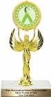 8 1/4" Lime Green Ribbon Awareness Trophy Kit