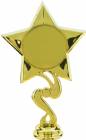 6 1/4" Star 2" Insert Holder Gold Trophy Figure