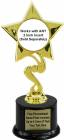 8 1/4" Star Insert Holder Trophy Kit with Pedestal Base