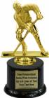 6" Male Hockey Trophy Kit with Pedestal Base