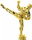 6 1/4" Gold Male Karate Trophy Figure