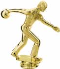 Gold 5" Male Bowler Trophy Figure