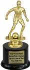 7" Female Soccer Trophy Kit with Pedestal Base