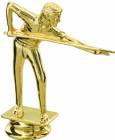 4 1/4" Male Billiards / Pool Gold Trophy Figure