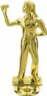 Gold 5" Female Darts Player Trophy Figure