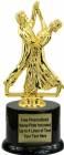 7 1/2" Ball Room Dancing Trophy Kit with Pedestal Base