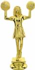 Gold 5 1/2" Cheerleader Trophy Figure