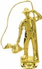 Gold 5 1/2" Fly Fisherman Trophy Figure