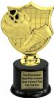 6 1/2" Soccer Shield Trophy Kit with Pedestal Base