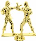 5" Female Double Action Karate Gold Figure