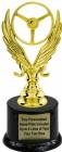 7" Winged Wheel Trophy Kit with Pedestal Base