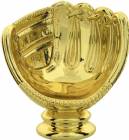 3 1/4" Baseball Glove - Ball Holder Gold Trophy Figure
