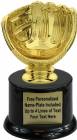 5 1/4" Baseball Glove - Ball Holder Trophy Kit with Pedestal Base