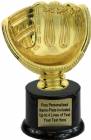 6" Softball Glove - Ball Holder Trophy Kit with Pedestal Base