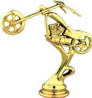 4 1/4" Chopper Motorcycle Gold Trophy Figure