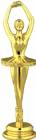 5 1/2" Ballerina Gold Trophy Figure