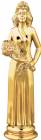 5 1/2" Beauty Queen Gold Trophy Figure
