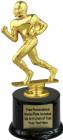 7 1/4" Football Runner Trophy Kit with Pedestal Base