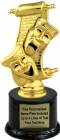 6 1/2" Drama Mask Trophy Kit with Pedestal Base