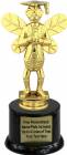 7" Knowledge Bee Trophy Kit with Pedestal Base