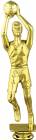 Gold 9" Male Basketball Trophy Figure