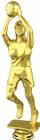 Gold 9" Female Basketball Trophy Figure