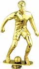 9" Male Soccer Gold Trophy Figure