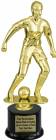 11" Female Soccer Trophy Kit with Pedestal Base