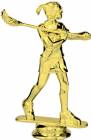 5" Lacrosse Female Gold Trophy Figure