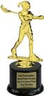 7" Female Lacrosse Trophy Kit with Pedestal Base