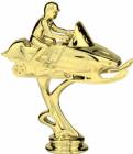 5" Snowmobile Gold Trophy Figure