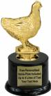 5" Chicken Trophy Kit with Pedestal Base