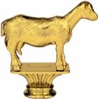 3 1/2" Dairy Goat Gold Trophy Figure