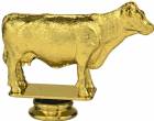 3 1/2" Angus Cow Gold Trophy Figure