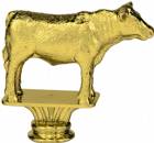 3 1/2" Angus Steer Gold Trophy Figure