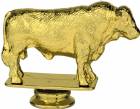 3 1/2" Hereford Bull Gold Trophy Figure