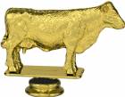 3 1/2" Hereford Cow Gold Trophy Figure